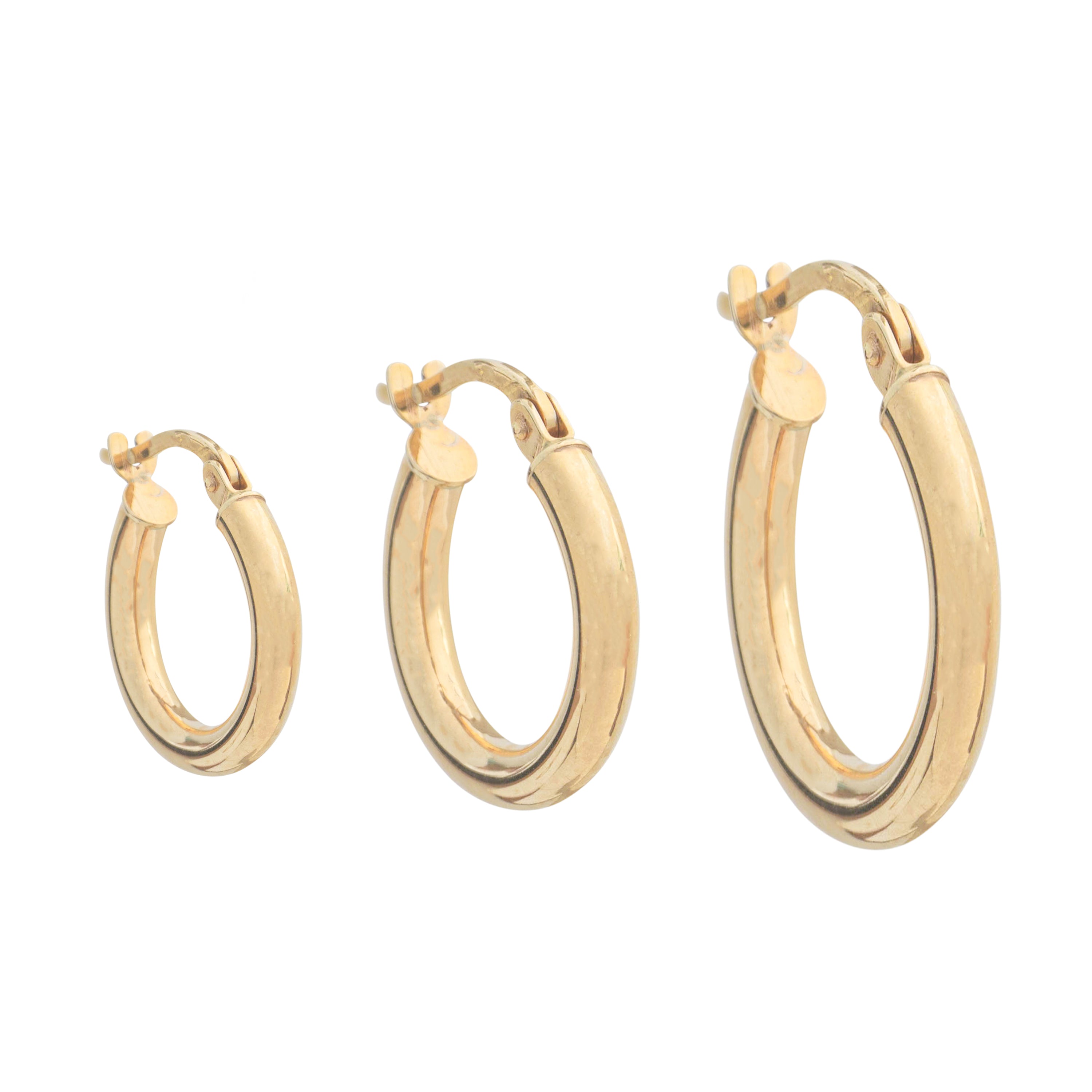 TUBE HOOP EARRINGS