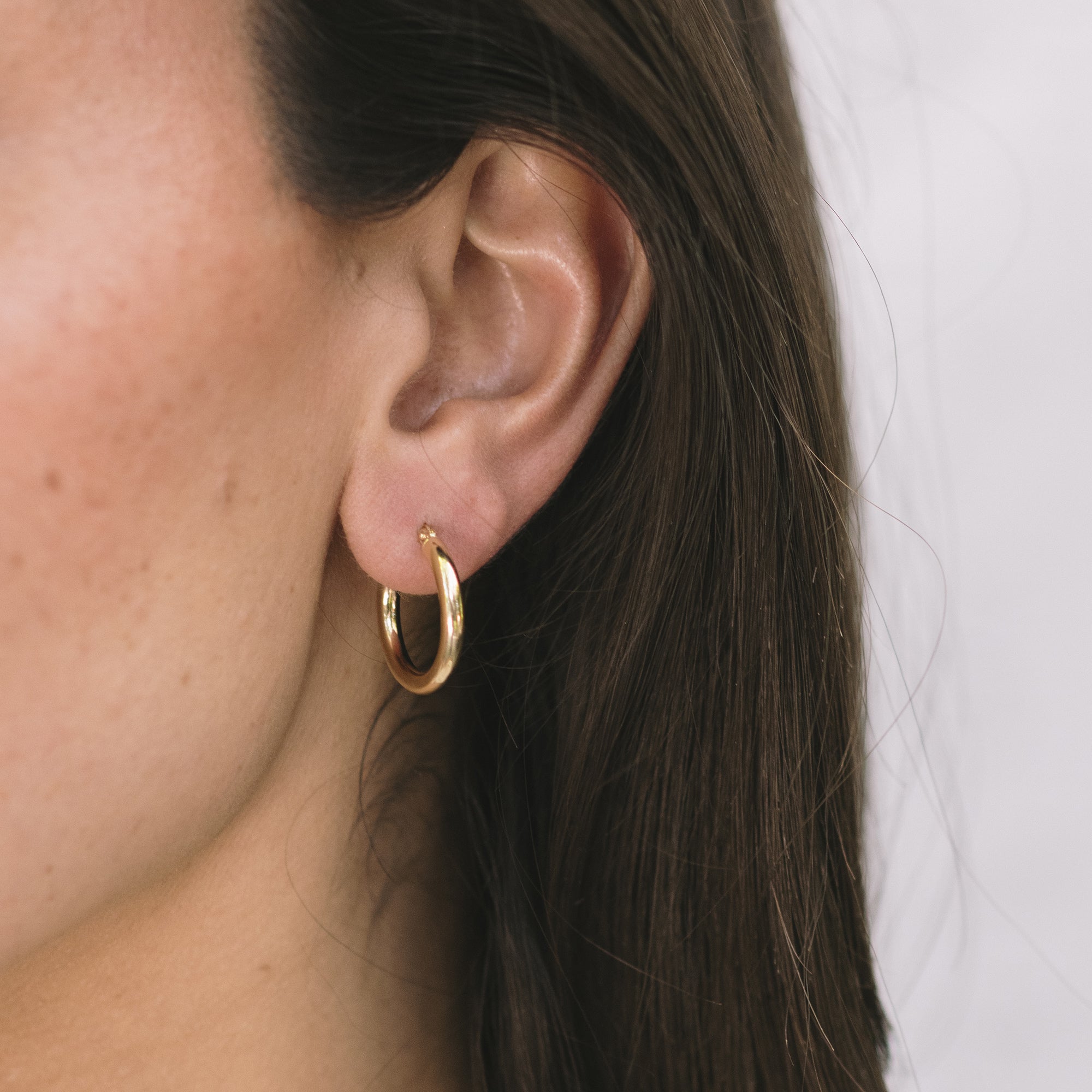 TUBE HOOP EARRINGS