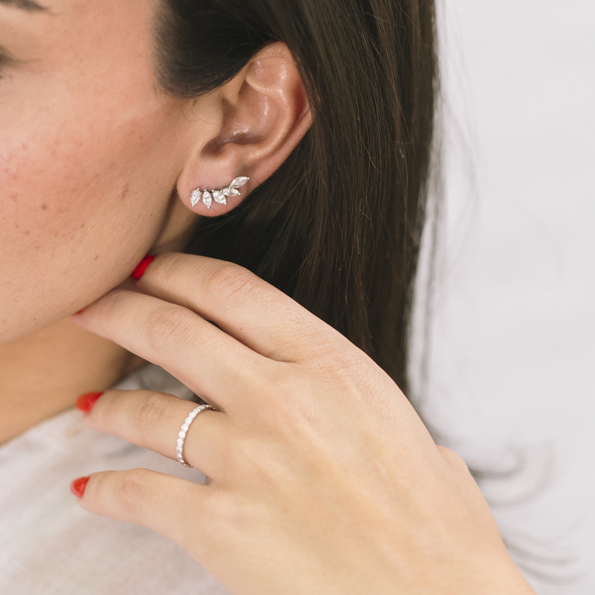 UNITE ARC DIAMOND EARRINGS