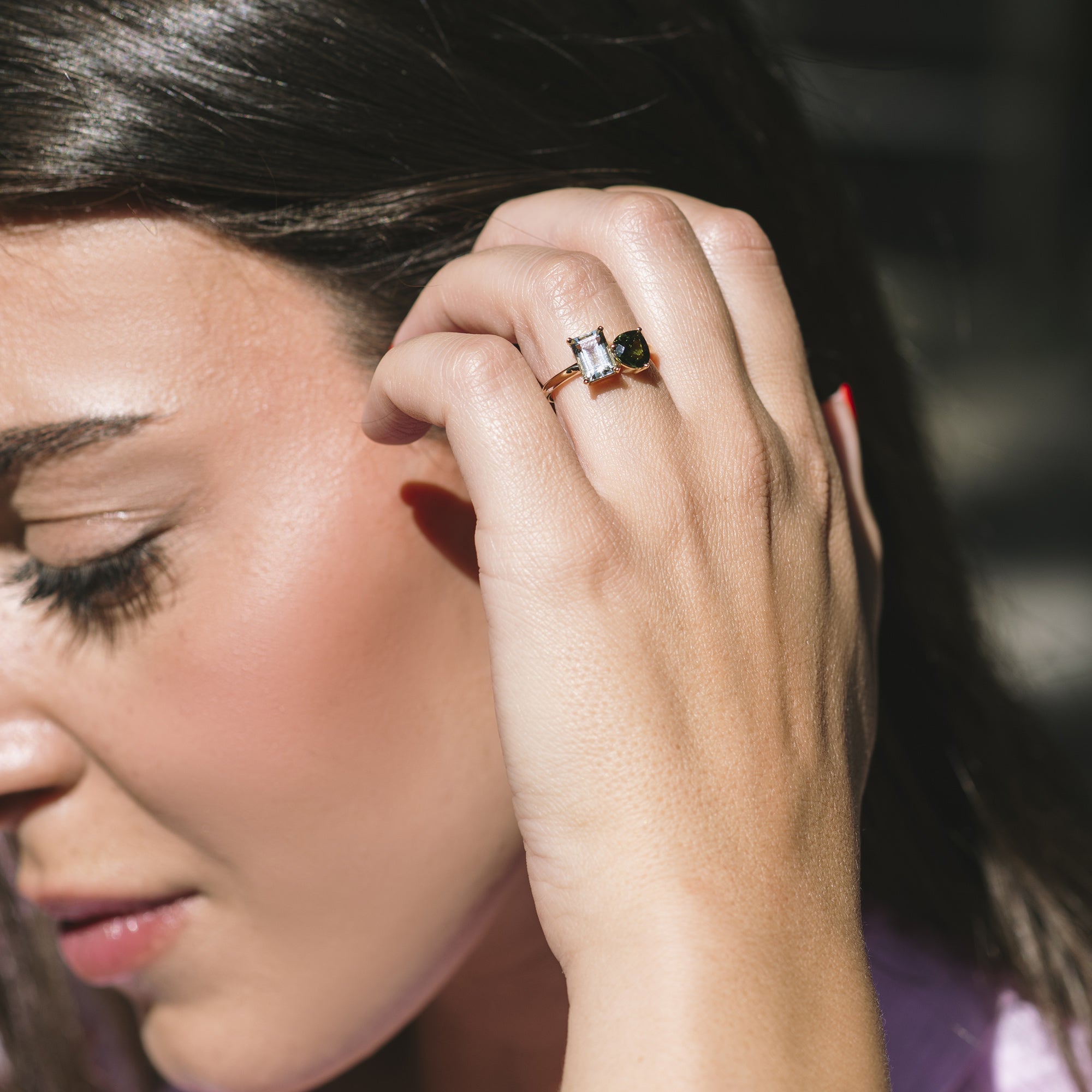 TWO TESSERAE RING